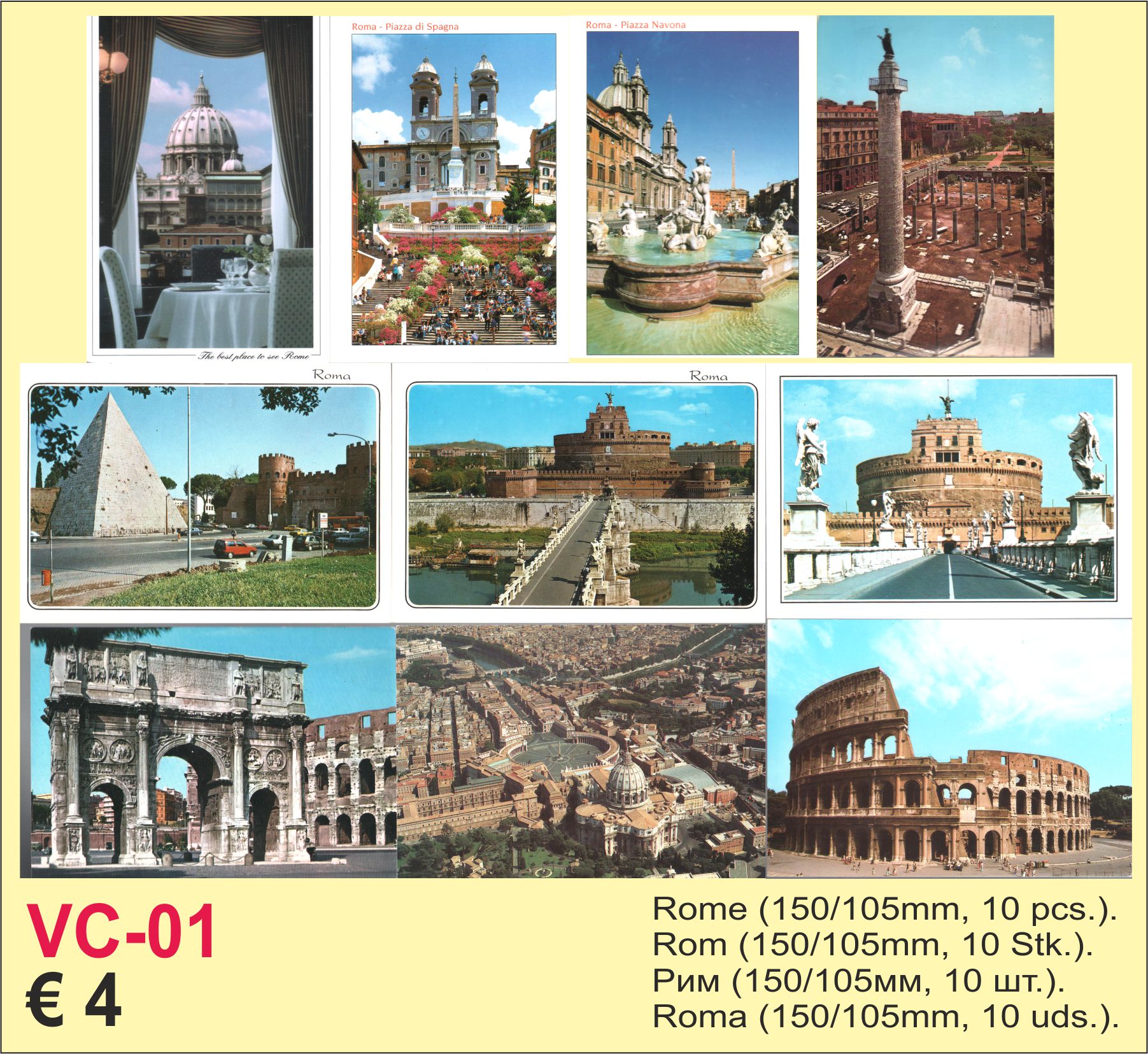 Roma viewcards 10x